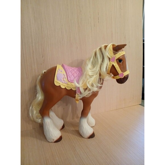 Disney Beauty and the Beast Phillipe Bell's Horse Toy Vintage 1990 Large 13.5" - Picture 4 of 13